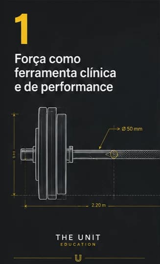 Capa do Módulo 1 — Força como ferramenta clínica e de performance